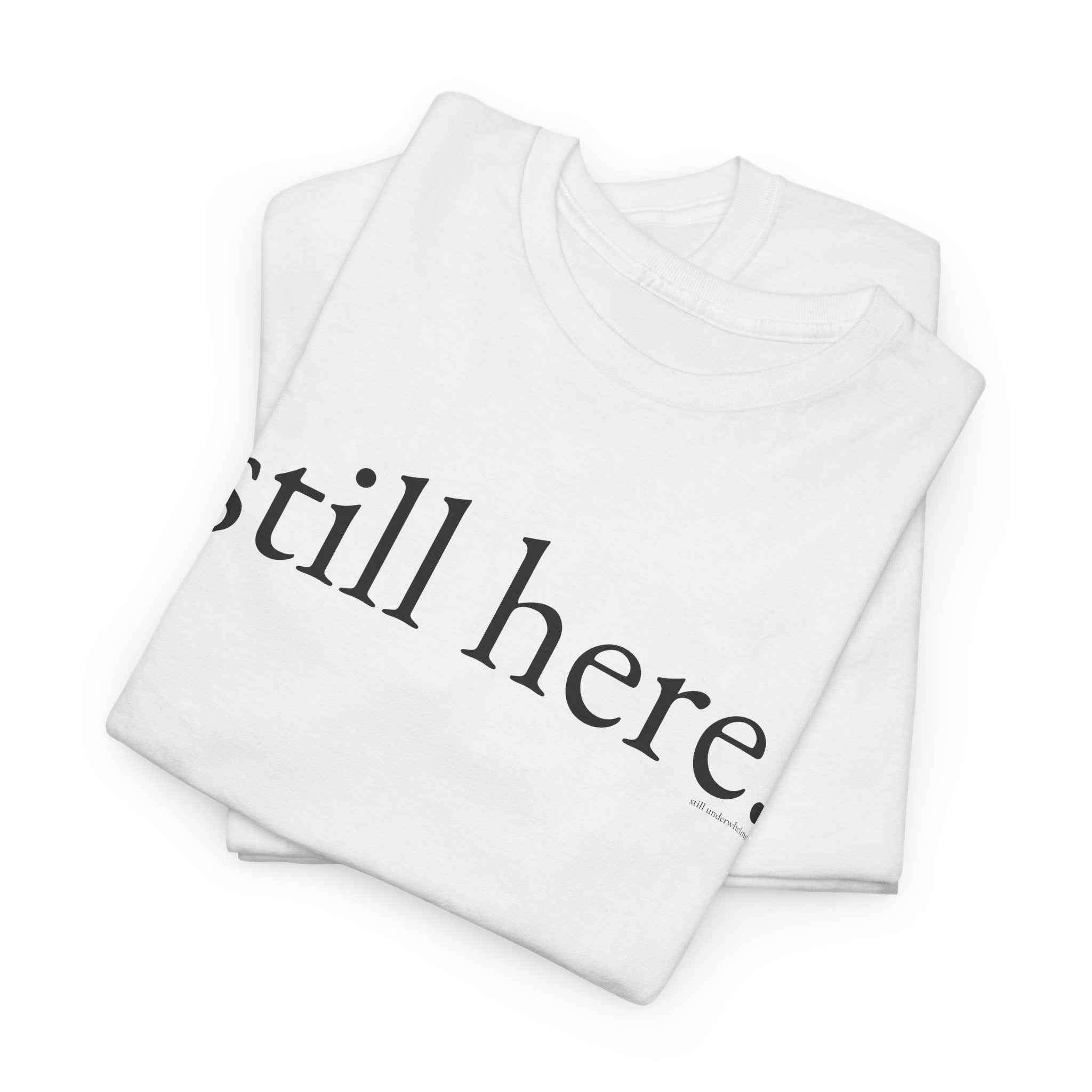 still here. still underwhelmed. — everyday gift — still here co. — graphic tee