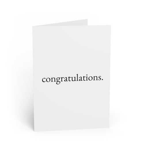 congratulations. — congratulations — still here co. — greeting card