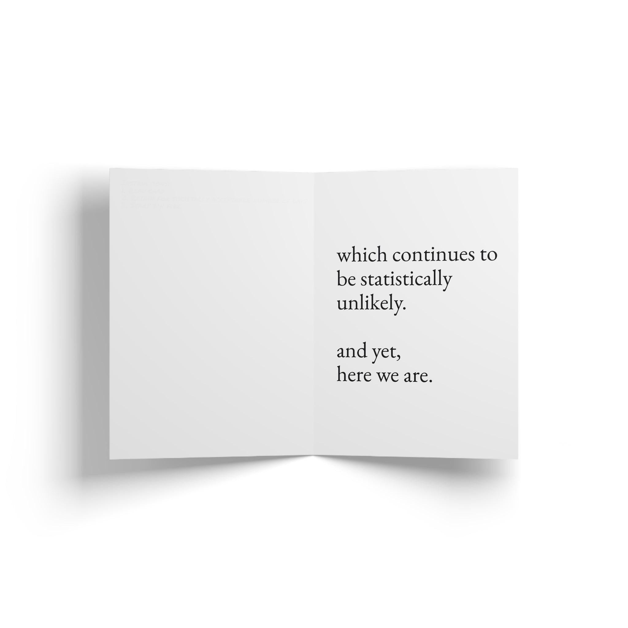 still going. — encouragement — still here co. — greeting card