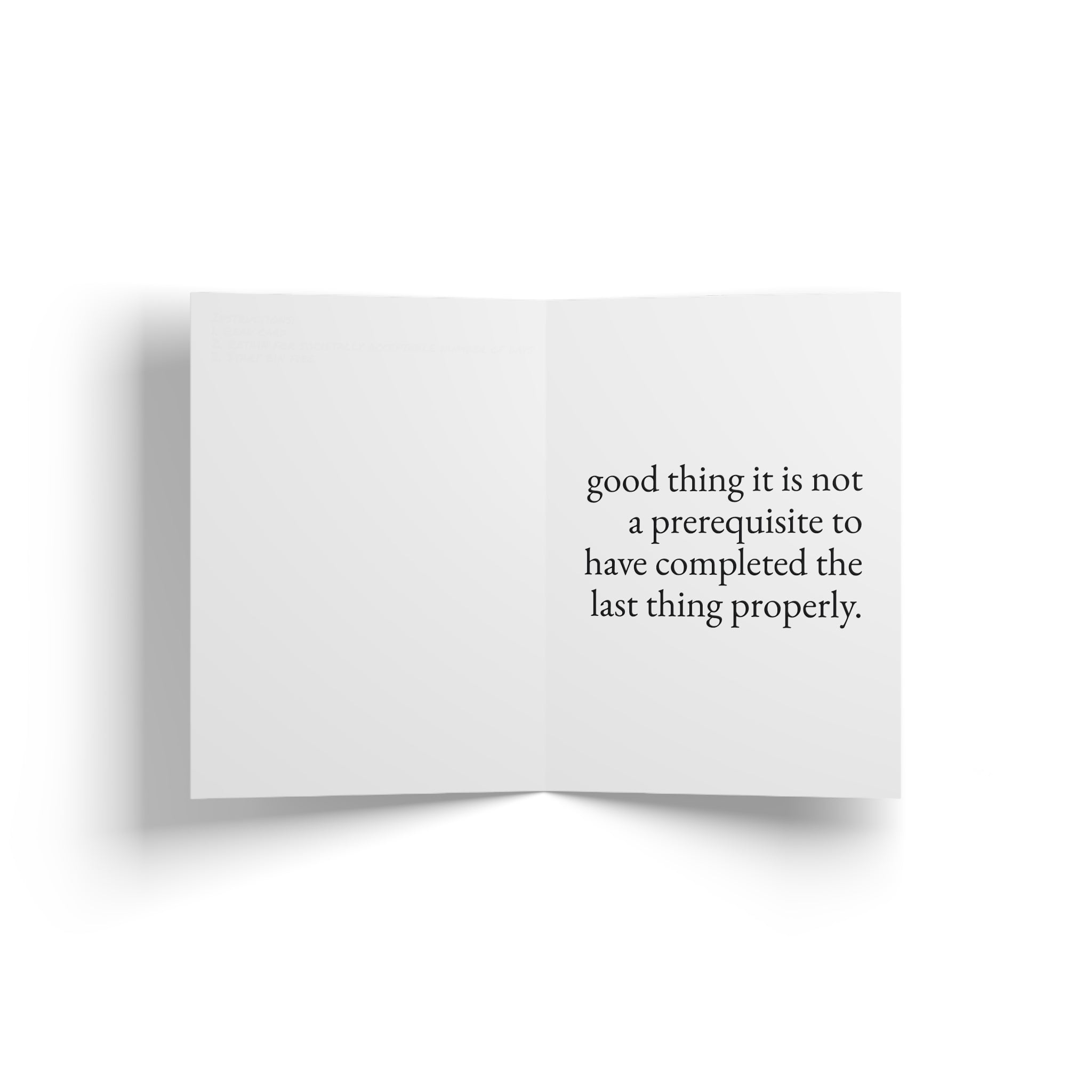you're starting again. — new start — still here co. — greeting card