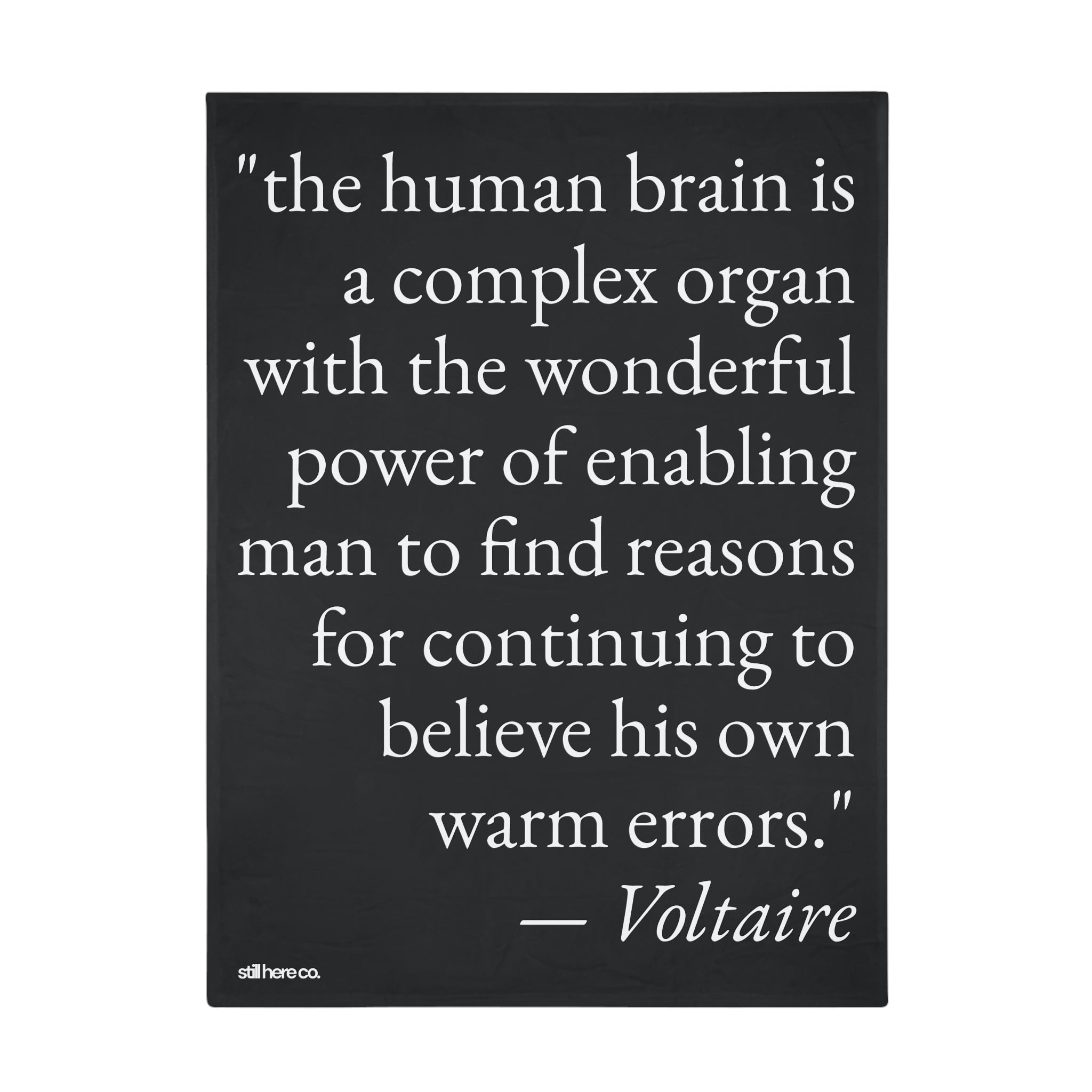 warm errors. — home gift — still here co. — plush fleece blanket